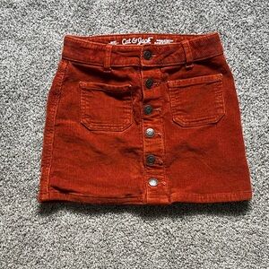 Cat & Jack Girls’s Corduroy Skirt - Rust